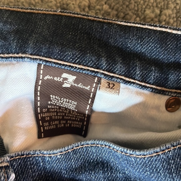 Mens 7 For All Mankind jeans - slimmy style. Size waist 32 - Picture 3 of 4